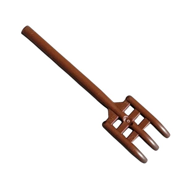 LEGO Pitchfork Reddish Brown 95345 6270119 Minifigure‎ Tool Replacement Parts - Picture 2 of 2